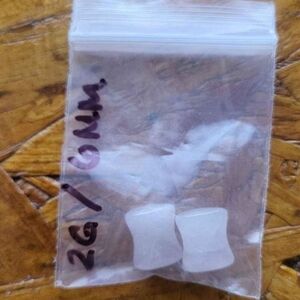 2G Rose Quartz Double Flair Plugs